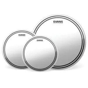 Evans EC2S Clear Fusion Pack (10", 12", 14") with 14" HD Dry Snare Batter Evans EC2S Clear Fusion Pack (10", 12", 14") with 14" HD Dry Snare Batter