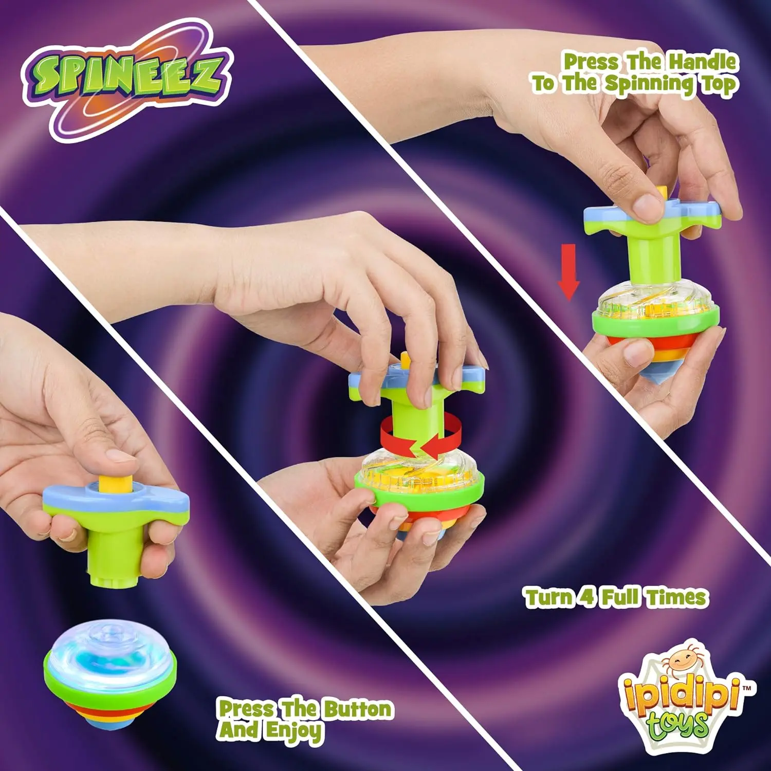 New Cartoon Electric Spinning Top, Colorful Flashing Light & Music Rotating Toy, Outdoor Play Kids Toy, Gift for Boys and Girls