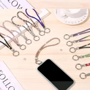 Glitter Rhinestone Phone Lanyard / Wrist Strap for Smartphones - Accessories