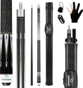 Pool Cue Stick 58" Billiard Cue Sticks Nylon Thread Grip Professional Low Deflection Pool Sticks Pool Cue Stick 58" Billiard Cue Sticks Nylon Thread Grip Professional Low Deflection Pool Sticks