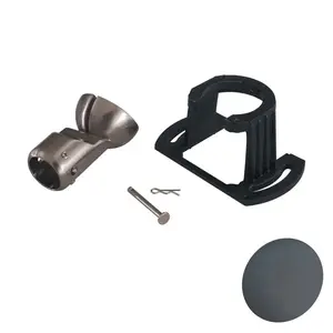 A245 45° Sloped Ceiling Adapter Black Coal Finish