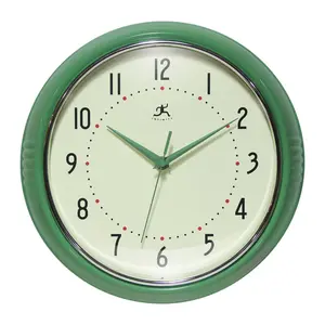 Infinity Instruments Round Retro Wall Clock, 12 Inch from QVC
