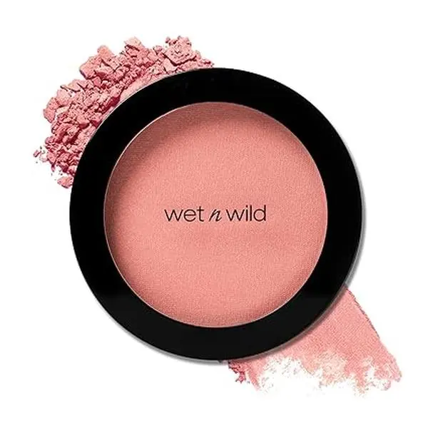 wet n wild Color Icon Blush, Effortless Matte Natural Sheer Glow & Seamless Blend, Luxuriously Infused Smooth Jojoba Oil, Cruelty-Free & Vegan - Pinch Me Pink