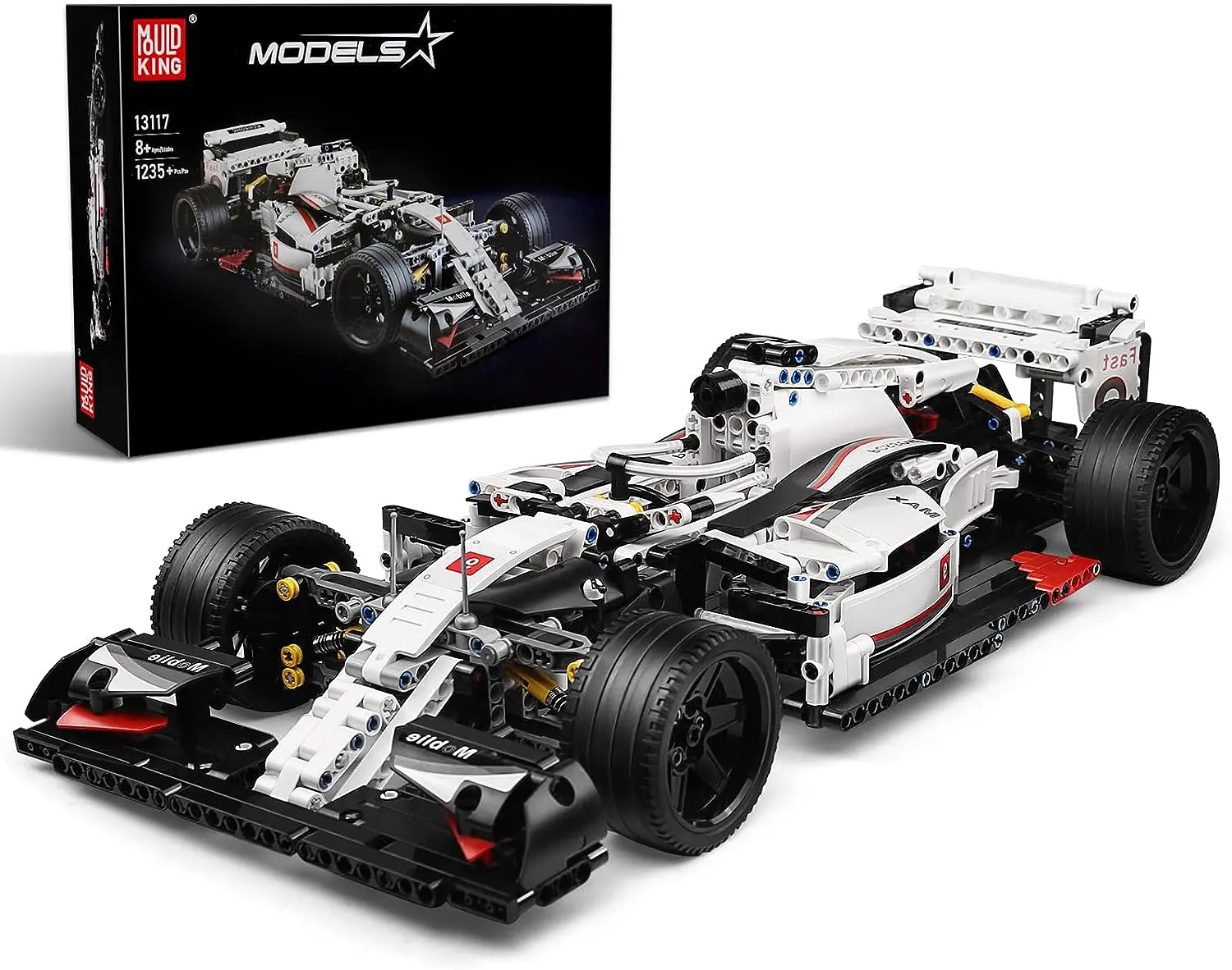 Mould King 13117 Super Sport F1 Race Car Formula Building Block Static Model Adult Kid Toy 1235 Pcs summerwins