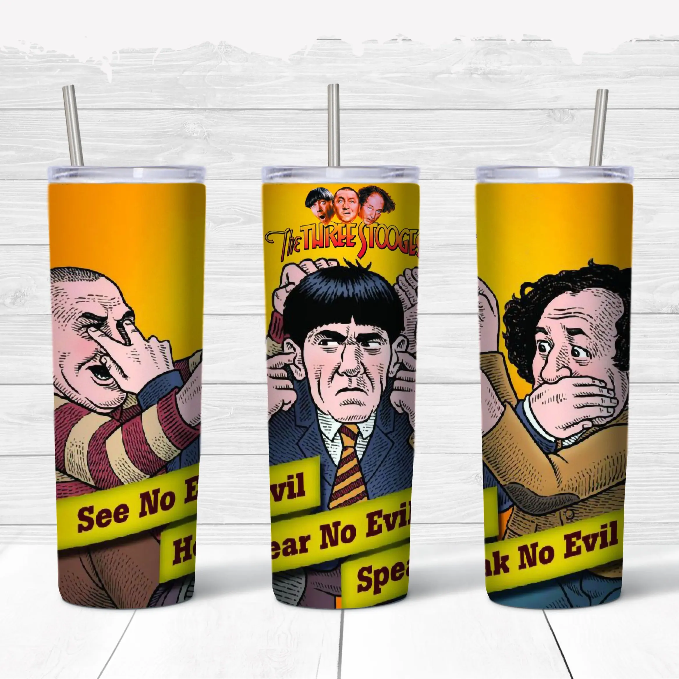 Three Stooges 20oz Tumbler Cup