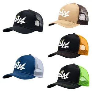 City of Angels Trucker Hat for Men Women Vintage LA Snapback Cap Breathable Mesh Back Adjustable Baseball Hat California Street Style Summer Outdoor Casual Travel Gift