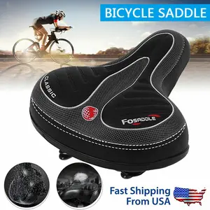 Bicycle Bicycle Gel Cruiser Extra Air Cushion Saddle Comfortable Wide Mouth -