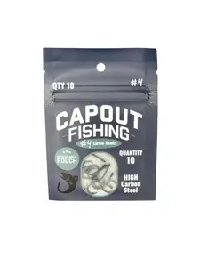 CapOut Fishing #4 Circle Hooks – Strong, Sharp, Reliable & Resealable