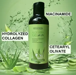 Natural Aloe Vera Skin Care Gel，Daily Hydrating & Moisturizing Care for Face & Body，Lightweight Refreshing Texture，Easy to Absorb，Fresh & Comfortable，Suitable for Whole Family Daily Skin Maintenance，Mild Plant Extract Formula for Regular Skin