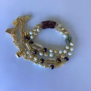Luxury Clasp Waist Beads with Gold Accents and Multicolor Beads for Stylish Outfits