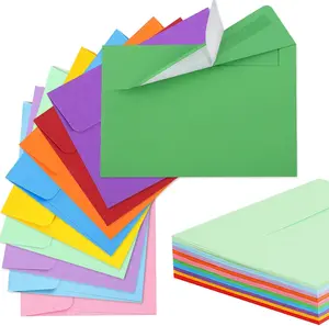 65 Pack Colored Envelopes, 4 x 6 Envelopes, Card Envelopes A4 Envelopes Envelopes for Invitations, Printable Invitation Envelopes for Weddings, Invitations, Photos, Postcards, Greeting Cards