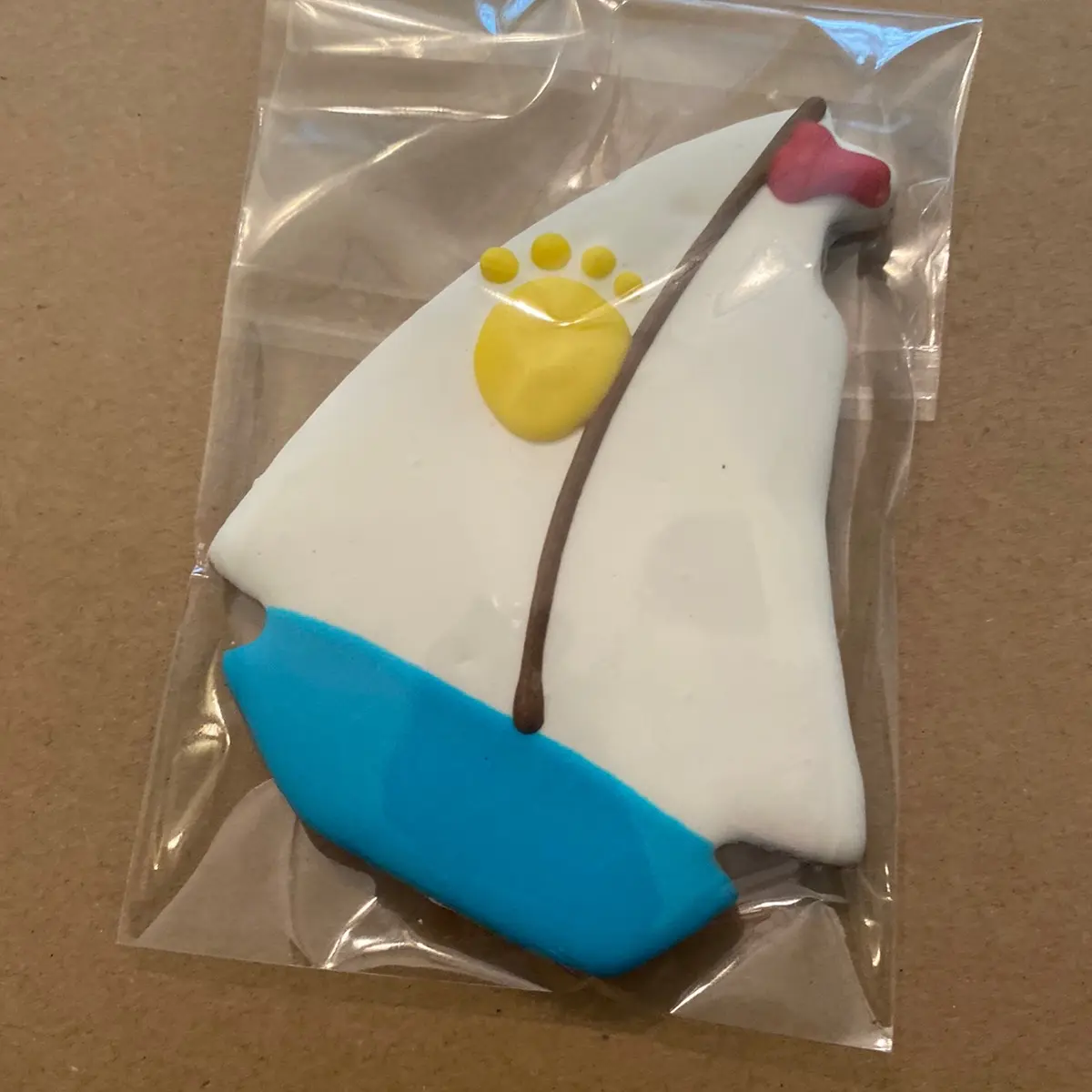 Sailboat Dog Cookie