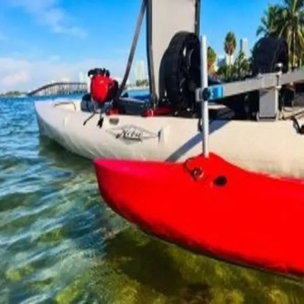 Canoe Stabilizer Float Package - Red Floats - 45" Universal Receiver