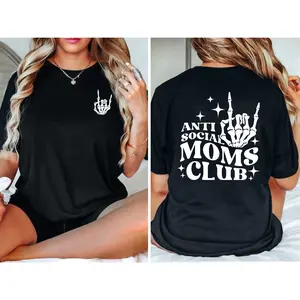 🎁   100% Cotton Double-Sided Mom Tee, Best Mom Ever Badge + Tired Mom Club Print, Great Birthday Gift for Mom. # MotherGift # Tired Mom # TikTokShop. # ViralFinds # EverydayWear