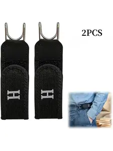 Tactical Metal Hook Elastic Belt (Unisex) - Patented No - Buckle Invisible Design | Soft Adjustable Side belt Fashion Gift