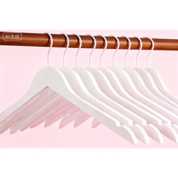 Premium White Wooden Hangers, 10-Pack with 360° Swivel Hook, Smooth Finish, Precision-Cut Notches, Heavy-Duty Wedding Dress Hangers, Space-Saving Closet Organizers