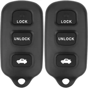 Key Fob Replacement for 2002-2006 Toyota Camry/ 03-08 Matrix/ 99-03 Sienna/ 02-03 Solara/ 03-08 Pontiac Vibe Car Keyless Entry Remote Control,GQ43VT14T 89742-AA030, 4 Buttons, 2Pcs