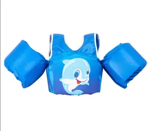 （Blue Dolphin）Toddler Swim Vest, Kids Life Jacket Vest, Swim Aid Floats for Swimming Pool, Learn to Swim for 25lbs to 55lbs Toddlers ﻿