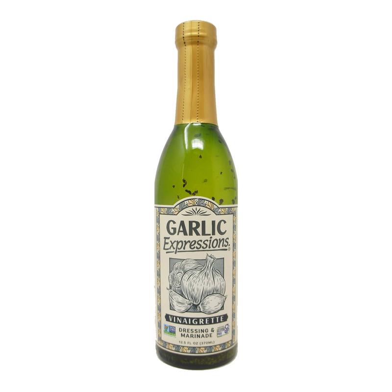 Garlic Expressions Vinaigrette – Salad Dressing & Marinade, 12.5 oz Bottle