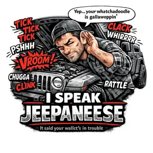Jeepaneese Tshirt - I Speak Jeepaneese Graphic Tee for Jeep Enthusiasts Streetwear Top Casual Shortsleeve Custom Design