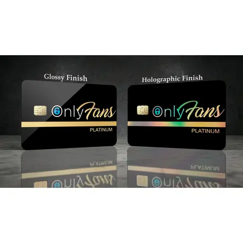 OnlyFans PLATINUM 1 Skin Credit Card Customization Sticker Cover - Great Design for Personalizing Your Card, UV-Resistant, Water-Resistant, Easy Application, Protection & Style Swapping (Office Stationery Accessory)