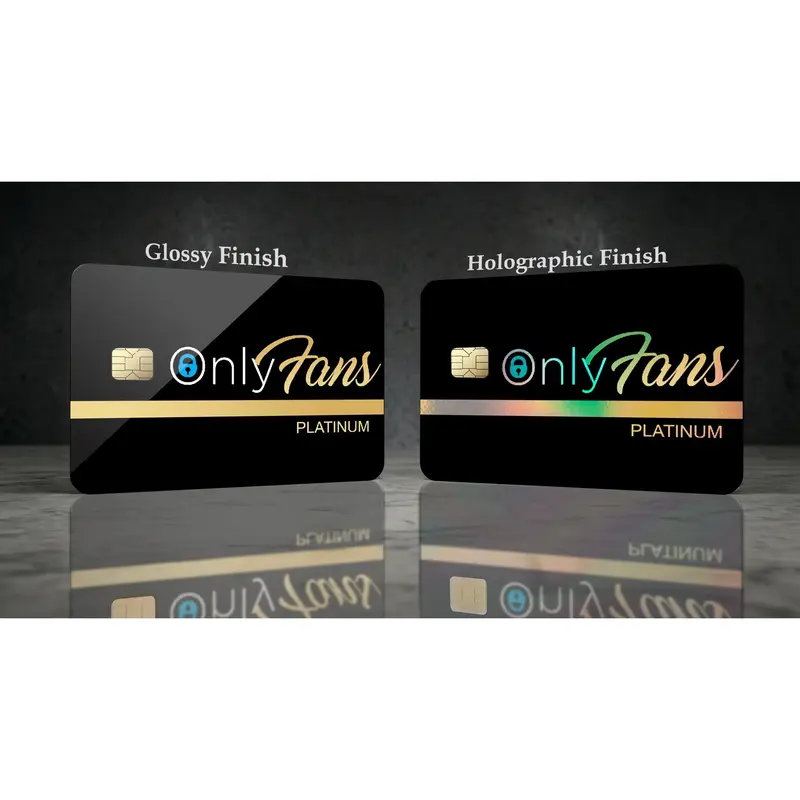 OnlyFans PLATINUM 1 Skin Credit Card Customization Sticker Cover - Great Design for Personalizing Your Card, UV-Resistant, Water-Resistant, Easy Application, Protection & Style Swapping (Office Stationery Accessory)