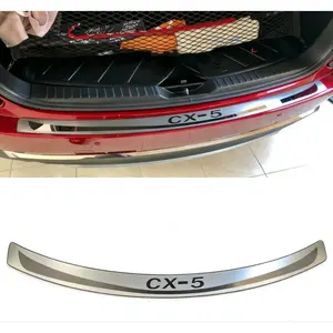 For Mazda CX5 CX-5 CX 5 2023 2024 2025 Car Accessories Rear Bumper Guard Stainless Steel 1pcs Kick Plate Protectors Car Stickers Auto Parts Cover Car Styling Auto Parts