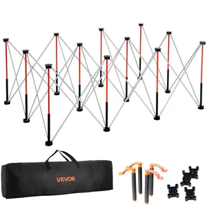 VEVOR Portable Folding Workstand, 4.16x 2.18 ft Collapsible Workbench, 2500 lbs Weight Capacity, No Assembly Foldable Work Stand with Storage Bag, Table Top NOT Included, for Garage Workshop OutdoorVEVOR Super Brand Day