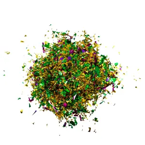 Metallic Purple, Green and Gold Confetti 1lb (Bag)
