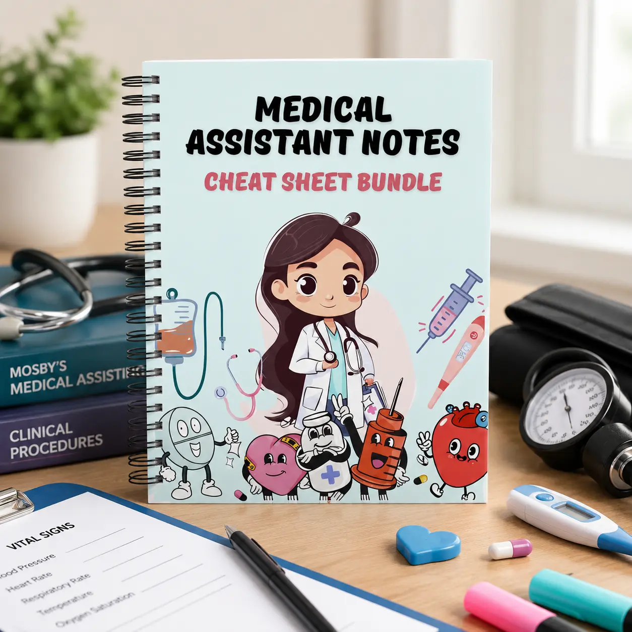 Medical Assistant Notes – Clinical Study Guide & Cheat Sheet Bundle