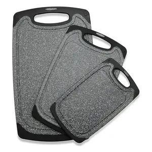 3 pcs Chopping Board , Chopping Boards for Kitchens with Non-Slip Feet and Deep Drip Juice Groove, Easy Grip Handle, Dishwasher Safe Cutting Board