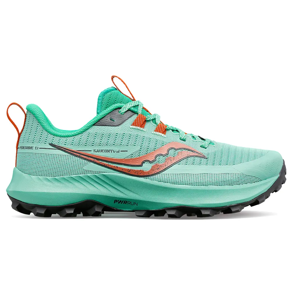 Saucony Womens Peregrine 13 Trail Running Sneakers Shoes - Green Saucony Womens Peregrine 13 Trail Running Sneakers Shoes - Green