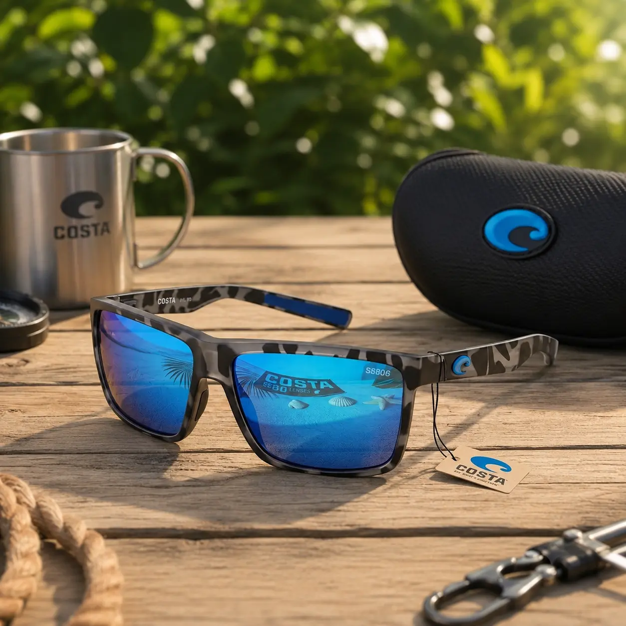 Costa Del Mar Men's Polarized Sunglasses UV400 Fishing Driving Boating Outdoor Sport Eyewear