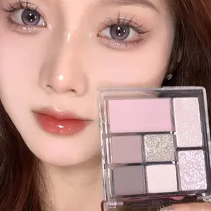 MEIBAOGE new colors launched new shimmer transparent seven-color eyeshadow palette earth-colored pearlescent matte makeup ins eyeshadow value gift