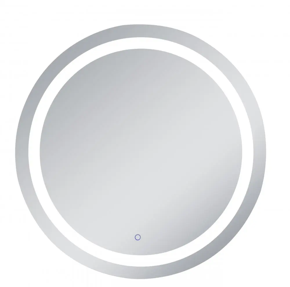 36 in. Helios Hardwired LED Smart Control Transparent Glass Bathroom Mirror with Touch Sensor, 3000K-4200K-6400K Color-Changing Temperature, Transparent Glass Bathroom Mirrors