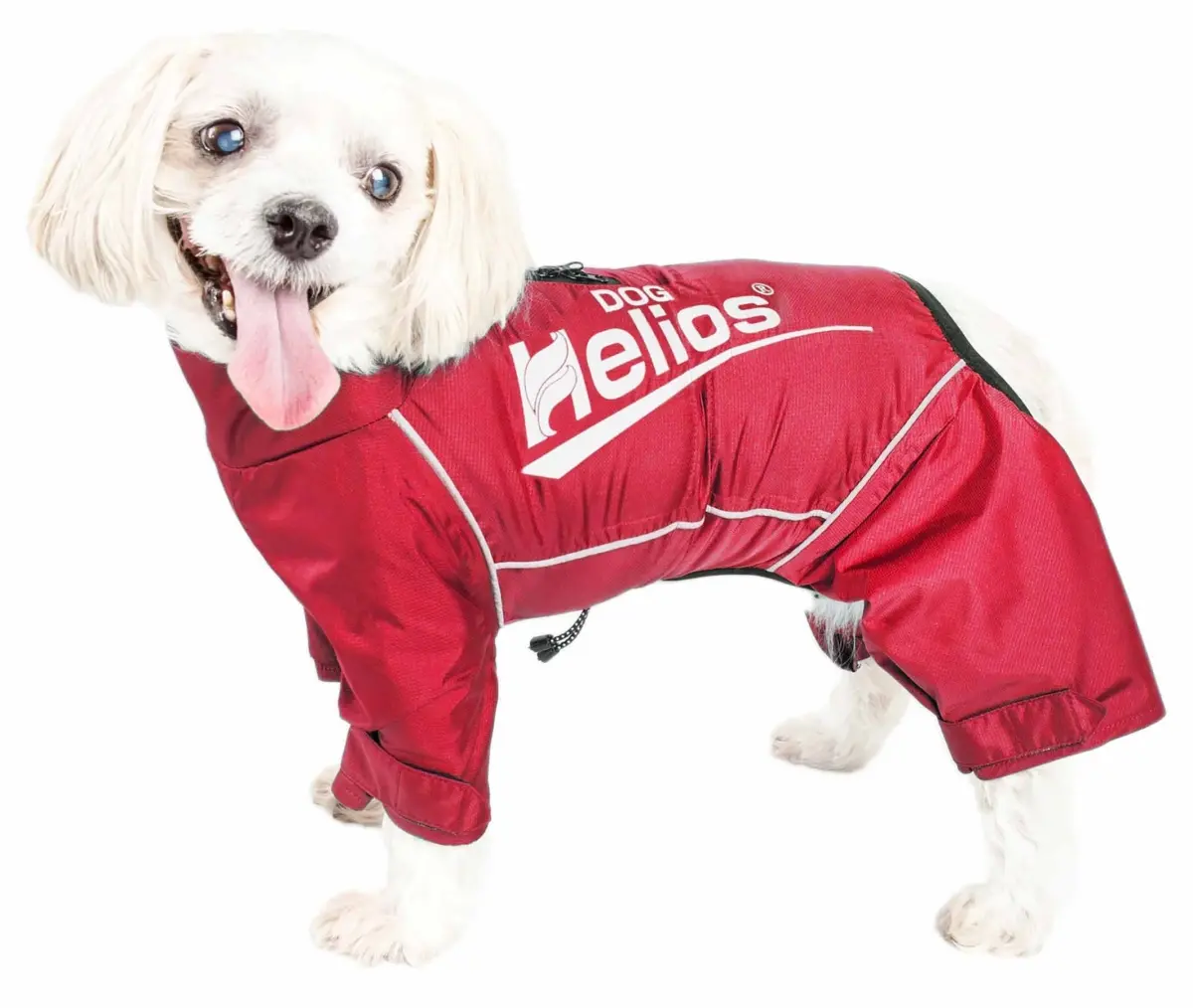 Dog Helios JKHL12RDXS Hurricanine Waterproof & Reflective Full Body Dog Coat Jacket with Heat Reflective Technology - Sporty Red, Extra Small