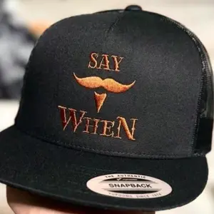 Doc Holiday ‘say when’ SnapBack hat - classic western style with bronze lettering