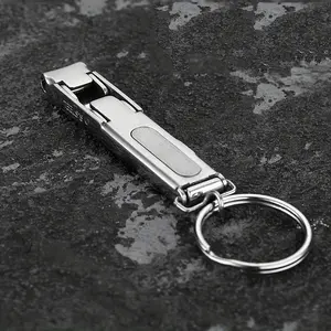 Foldable Stainless Steel Nail Clippers Set, Ultra-Thin Design 0.5cm, Easy-To-Use Manicure Tool, Ideal for Travel & Home Use