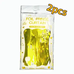 Party Decoration Set, Rain Curtain & Birthday Decorations, Wedding Backdrop Wall Accessories, Shiny Rainbow Curtains, Hanging Fringe Balloons