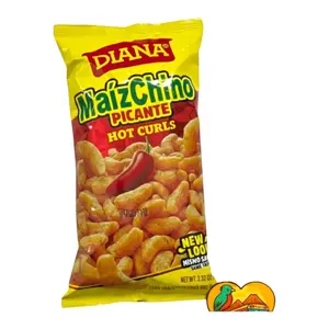 Diana Maíz Chino Picante Hot Curls - Authentic Central American Corn Snack with Rich Flavors and Traditions