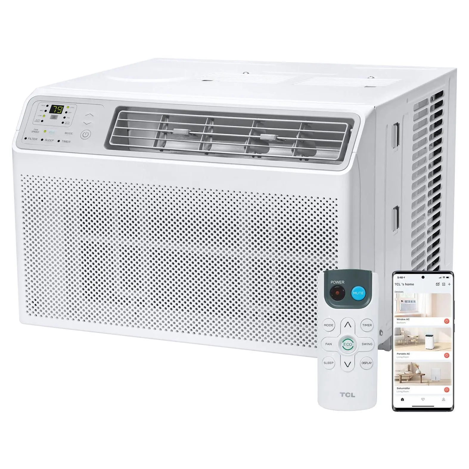 TCL 10,000 BTU Smart Window Air Conditioner with Remote TCL 10,000 BTU Smart Window Air Conditioner with Remote