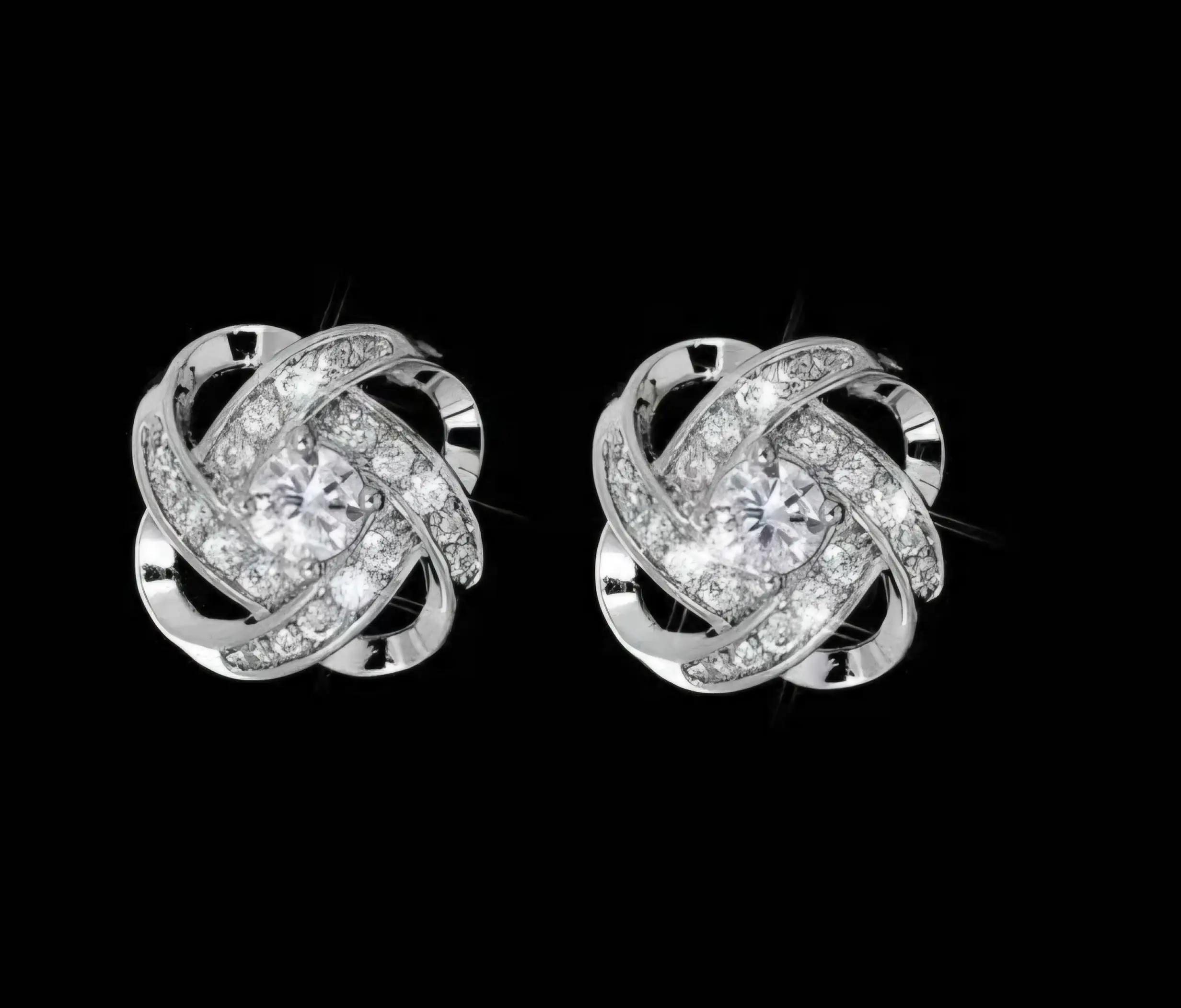 Infinity Knot Stud Earrings