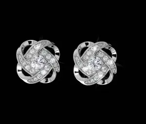 Infinity Knot Stud Earrings