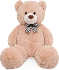 47 inch Big Giant Teddy Bear Stuffed Animals, Light Brown Soft Plush Life Size Bear Toy All Ages Gift for Children/Girlfriend/Valentine's Day/Christmas/Birthday/Baby Shower/Wedding/Party Decorations