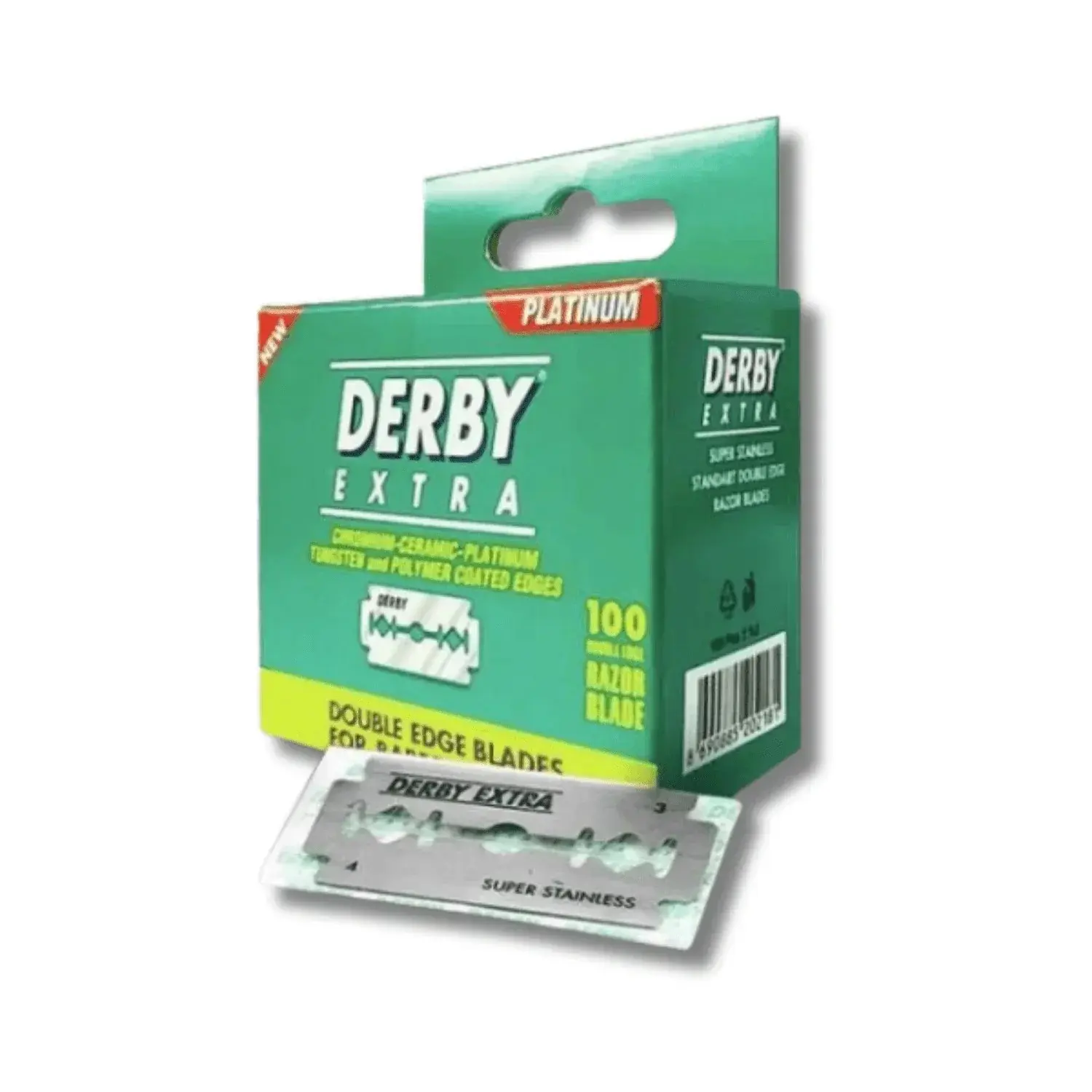 DERBY Extra Platinum Double Edge Razor Blades 100 ct Mini Box