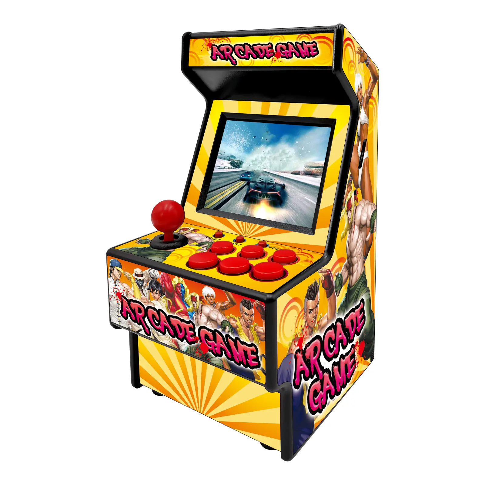 Mini Arcade Game Machine - 156 Retro Games Console Playable - 2.8 Inch Screen Handheld Gaming Device Support AV Output - Electronic Birthday Xmas Gift for Kids Adults