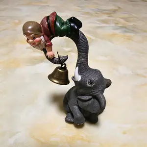 Elephant Gnome Figurine, Perfect Good Luck Gift for Any Occasion, Unique Decorative Ornament, Ideal Present for Friends and Family
