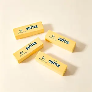 Giant Butter Stick Squishy Toy, Slow Rising TPR Stress Relief Fidget Toy, Realistic Fake Butter Block Squeeze Toy for Anxiety Relief, Kids & Adults