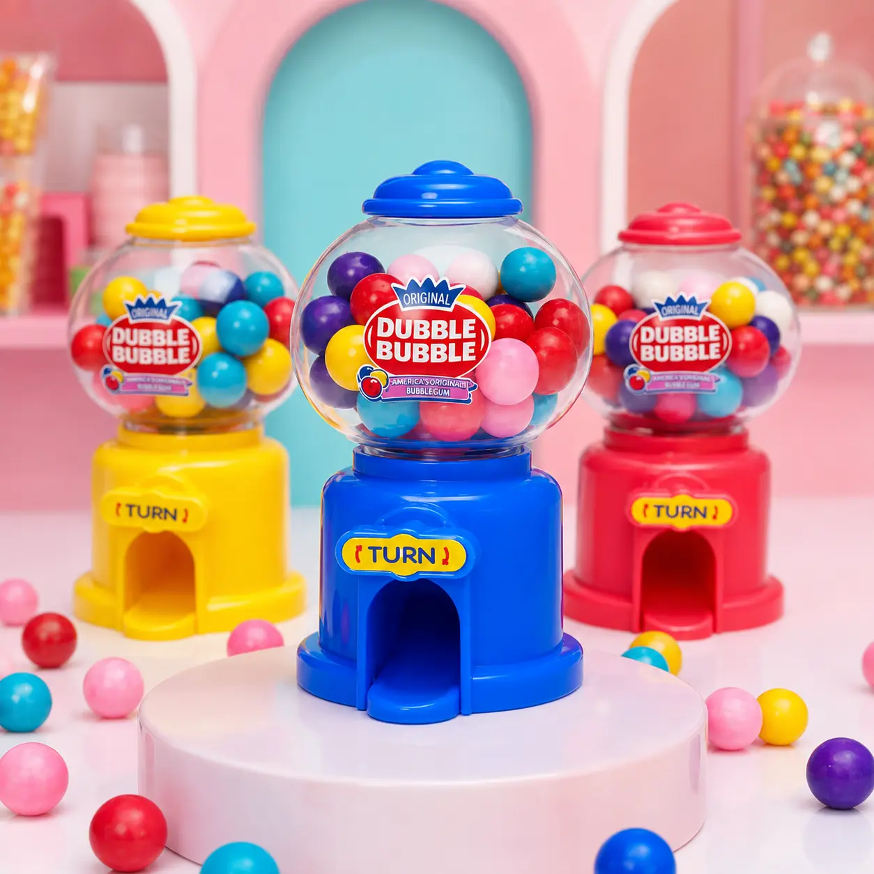 Dubble Bubble Gumball Mini Machine 12 ct.