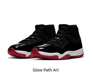Legendary High-Top Footwear, Black Patent Sneaker with White Midsole and Red Outsole